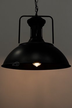 Lampa wisząca LOFT GRAVIS 1xE27 czarna na łańcuchu