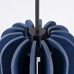 Lampa wisząca filcowa Mula 27 cm 1xE27 granatowa