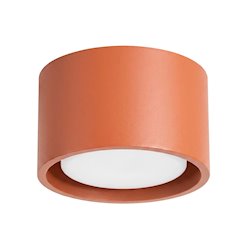 Lampa sufitowa tuba Modo 1xGx53 ochra czerwona