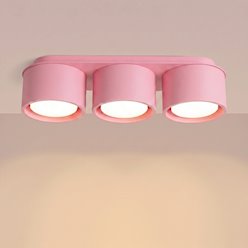 Lampa sufitowa potrójna tuba Modo 3xGx53 różowa