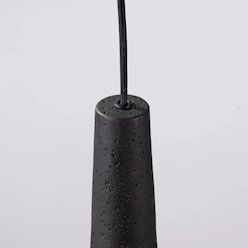 Lampa wisząca betonowa Electra 1xGU10 czarna