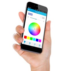 Plafon LED RGB CCT z głośnikiem i pilotem 72W 50cm