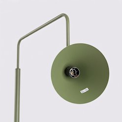 Lampa podłogowa ze stożkowym kloszem Nox 1xE14 zielona oliwka