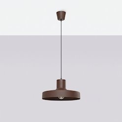 Lampa wisząca klasyczna Bilo 1xE27 brązowa