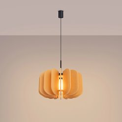 Lampa wisząca filcowa Mula 45 CM 1xE27 żółta