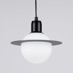 Lampa wisząca nowoczesna kula Hyperion 1xG9 czarna