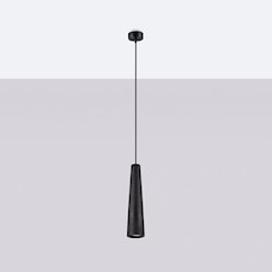 Lampa wisząca betonowa Electra 1xGU10 czarna