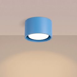 Lampa sufitowa tuba Modo 1xGx53 błękitna