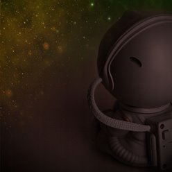 Lampka LED dla dzieci projektor gwiazd Astronauta 12,5cm