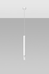 Lampa wisząca punktowa WEZYR 1 biała 1xG9