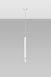 Lampa wisząca punktowa WEZYR 1 biała 1xG9