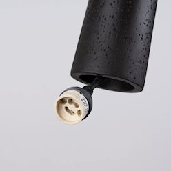 Lampa wisząca betonowa Electra 1xGU10 czarna