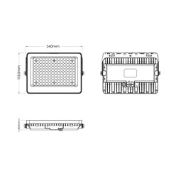 Halogen Solarny LED Fokus 100W 1300lm 6000K