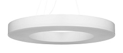 Lampa wisząca okrągła SATURNO SLIM 90 cm biała 8xE27