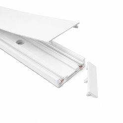 Szyna magnetyczna Slim Light Biała z zaślepkami 2m