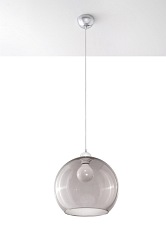 Lampa wisząca grafit kula BALL 1xE27