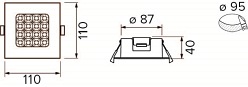 Panel LED 10W bryzgoszczelny