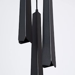 Lampa wisząca potrójna Prysm okrągła 3xG9 czarna