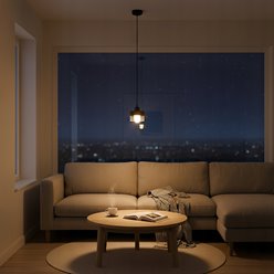 Lampa wisząca pojedyncza Snow 1xE27