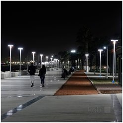Lampa parkowa solarna 15W 1500lm 4000K z czujnikiem