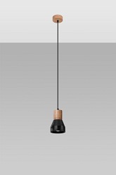 Lampa wisząca QUBIC 1xE27 czarna