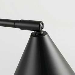 Lampa biurkowa ze stożkowym kloszem Nox 1xE14 czarna