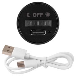 Kinkiet LED z akumulatorem USB na magnes 2,5W 250lm czarny