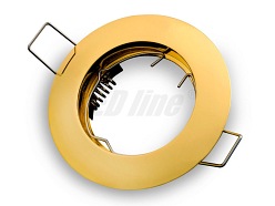 Oprawa halogenowa sufitowa marki LED line złota stała wykonana z odlewu aluminium 