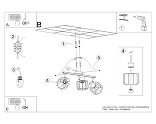 Lampa sufitowa listwa BELUCI 3xE14 biała