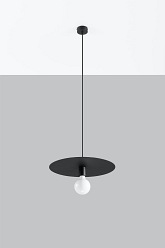 Lampa wisząca metalowa FLAVIO czarna 1xE27