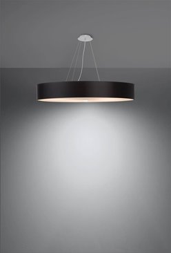 Lampa wisząca SKALA okrągła 90 cm 6xE27 czarna