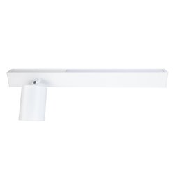 Kinkiet liniowy LED UP 5W z reflektorem GU10 Front lewy biały