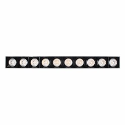 Lampa liniowa LED 30W natynkowa biało-czarna - neutralna
