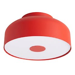 Lampa sufitowa okrągła Omiq 4xE27 czerwona