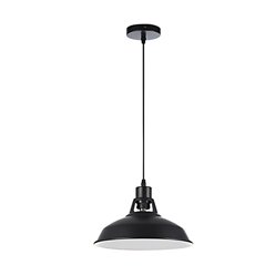 Lampa wisząca industrialna Finix 1xE27 czarna