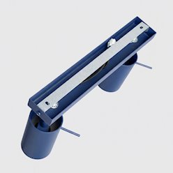 Kinkiet listwa z reflektorami Ring 2xGU10 ultramarynowy