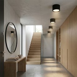 Lampa sufitowa GX53 Liora okrągła czarna