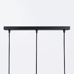 Lampa wisząca potrójna Brina listwa 3xG9 czarna