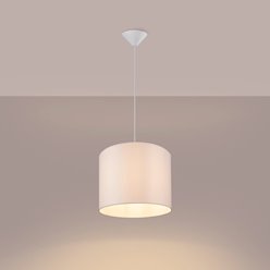 Lampa wisząca minimalistyczna Nova 30cm 1xE27 biała