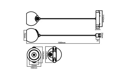 Lampa magnetyczna wisząca Globe 10W 4000K biała