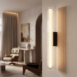 Kinkiet ścienny liniowy LED 11W 3CCT 60cm akryl czarny