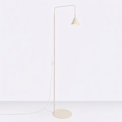 Lampa podłogowa ze stożkowym kloszem Nox 1xE14 beżowa