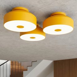 Lampa sufitowa okrągła Omiq 4xE27 żółta