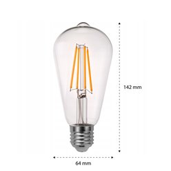 Żarówka LED E27 filament 