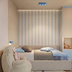 Lampa sufitowa podwójna tuba Modo 2xGx53 błękitna