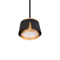 Lampa wisząca potrójna GX53 czarna-złoto
