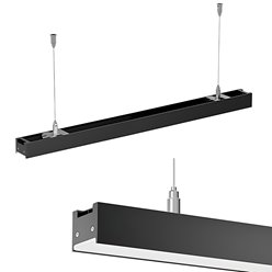 Lampa LED Linear V-TAC Samsung 40W Czarna Barwa 3w1 UGR19 120cm VT-7-44