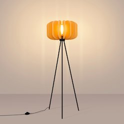 Lampa podłogowa filcowa Mula 45cm 1xE27 żółta