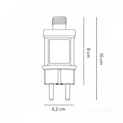 Zasilacz wtyczkowy do girland LED 9W 24V