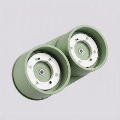 Lampa sufitowa podwójna tuba Modo 2xGx53 szałwiowa